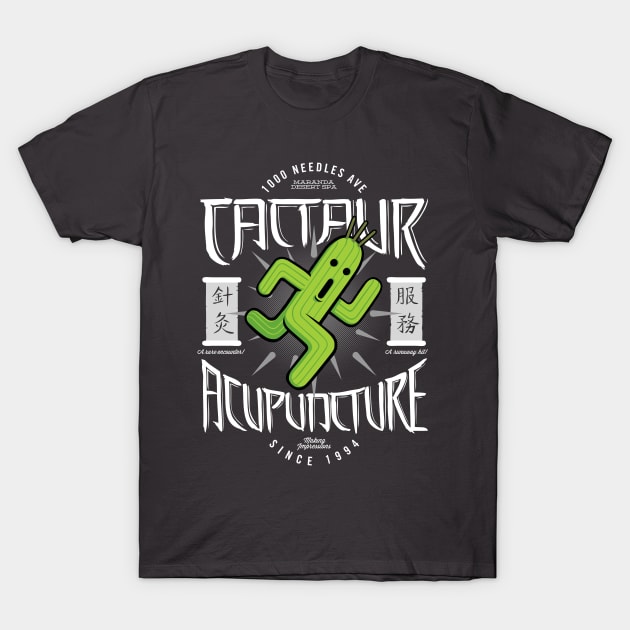 Cactaur Acupuncture T-Shirt by JangoSnow